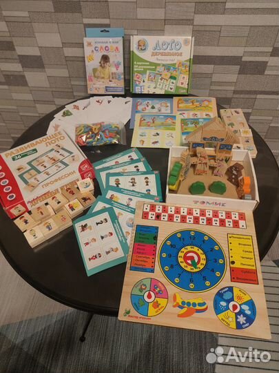 Деревянные развивающие игры пакетом