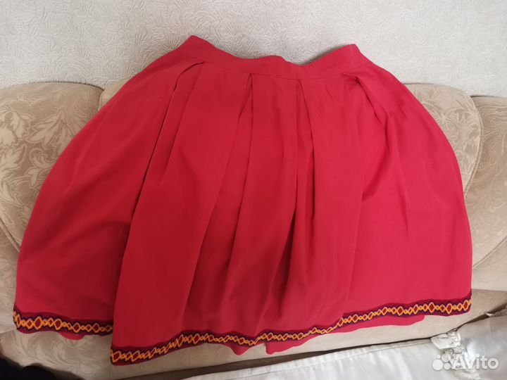 Пышная юбка ручной работы в этно/бохо стиле