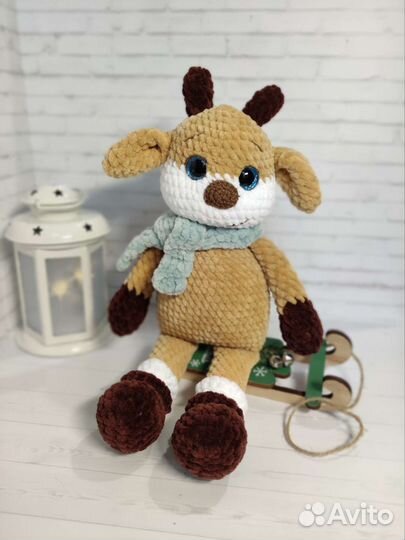 Игрушка ручной работы. Оленёнок