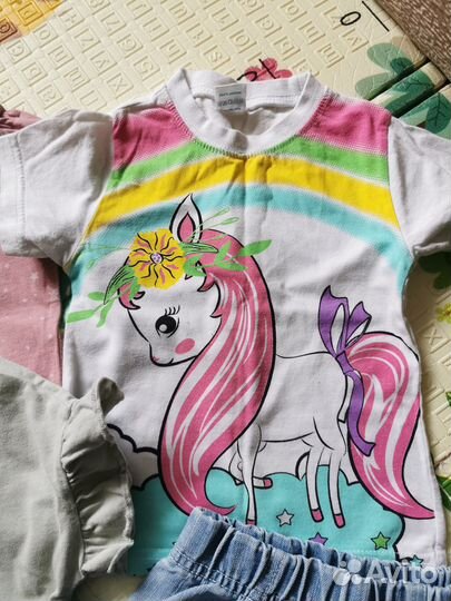 Летние вещи пакетом на девочку 1-2г