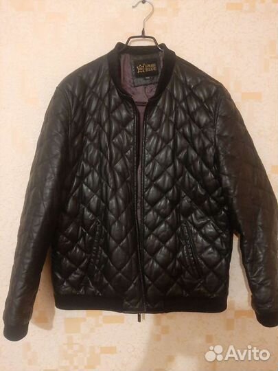 Кожаная куртка мужская 50 52 бу