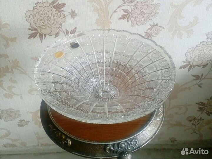 Ваза Богемия ручная работа