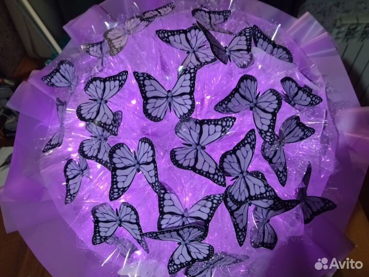 Букет из бабочек 35шт