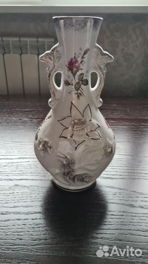 Вазы конфетница Шиповник Польша. СССР