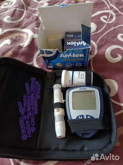 Глюкометр айчек с ланцетами и тест полосками
