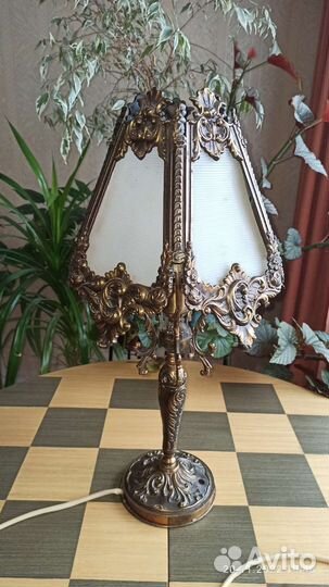 Набором. Лампа, и др. винтаж. бронза латунь СССР