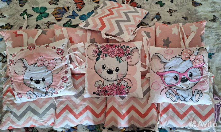 Бортики в детскую кроватку