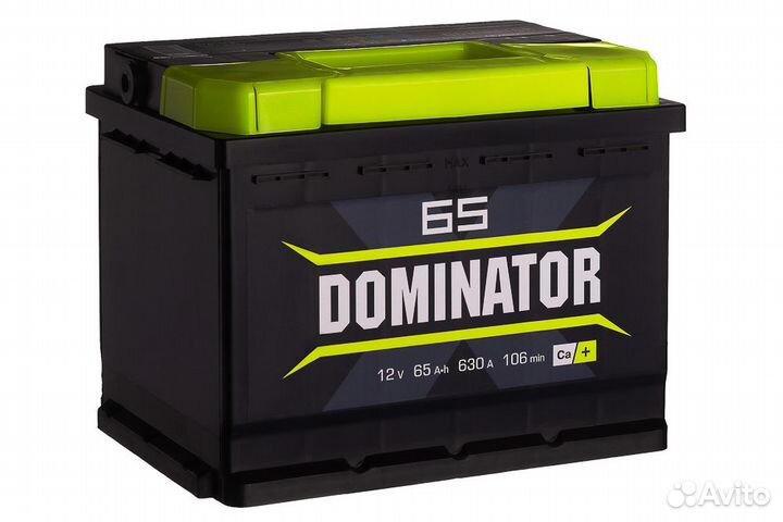 Аккумулятор автомобильный Dominator 6ст-65 VL