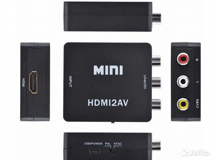 Конвертер (переходник) hdmi - AV