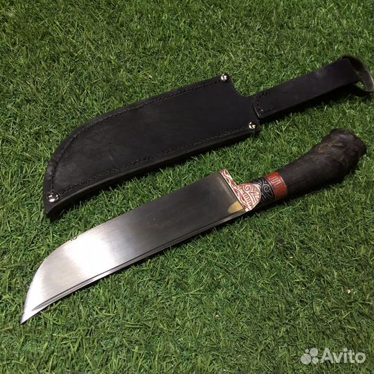 Ножны для ножа, натуральная кожа, ручная работа