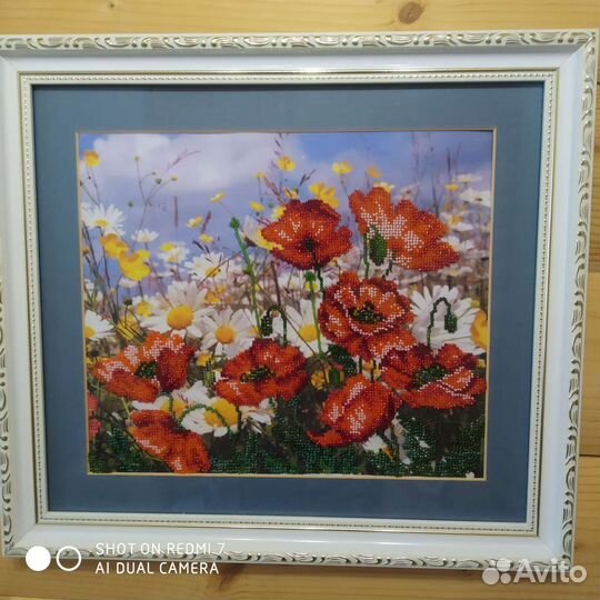 Картина вышивка чешским бисером
