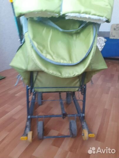 Детские санки с колесами