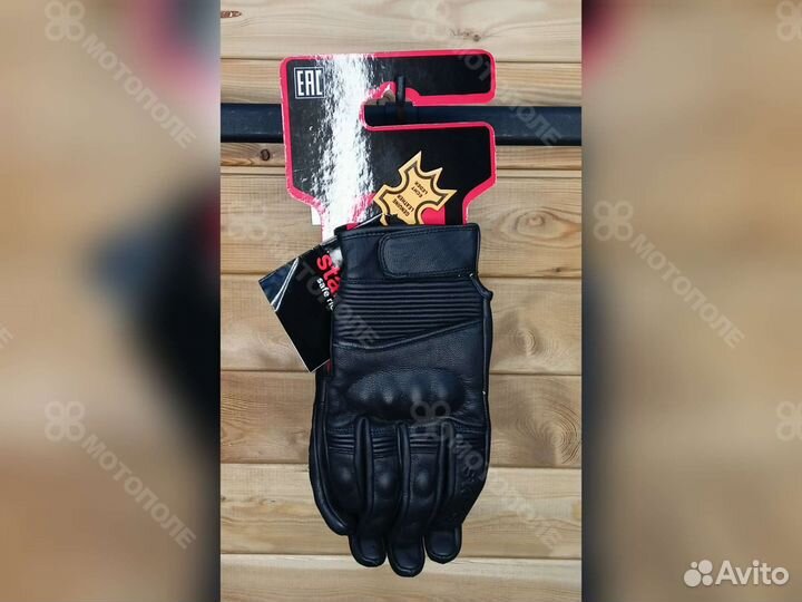 Starks Мотоперчатки Alfard (кожа) черный муж