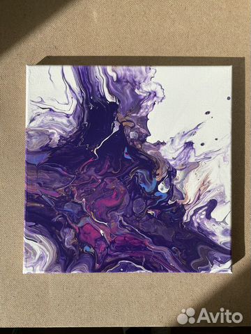 Картина Флюид - арт «Капли абстракции»