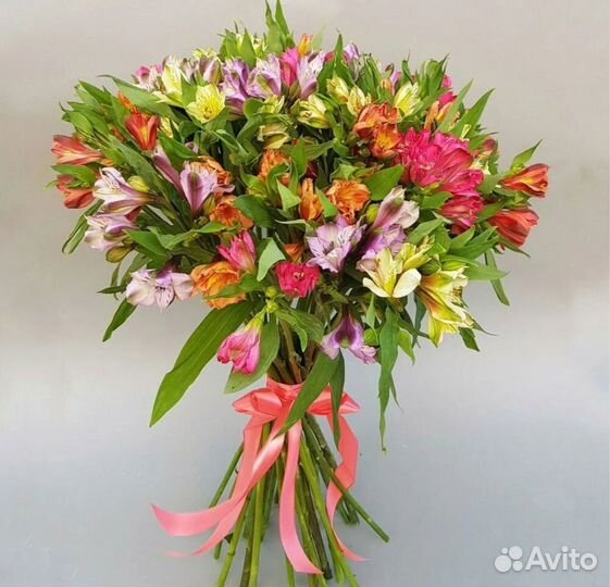 Букет из альстромерий, цветы с доставкой букет