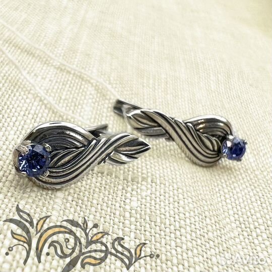 Серебряные Серьги Крылья Ангела