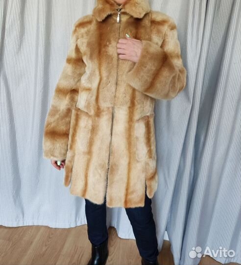 Шуба норковая почти новая 44