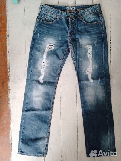 MOD джинсы-дистресс мужские (W32L34)