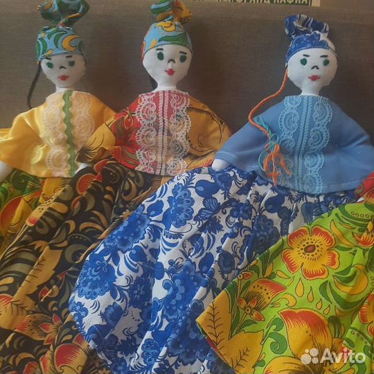 Кукла-грелка и варежка для чаепития у самовара