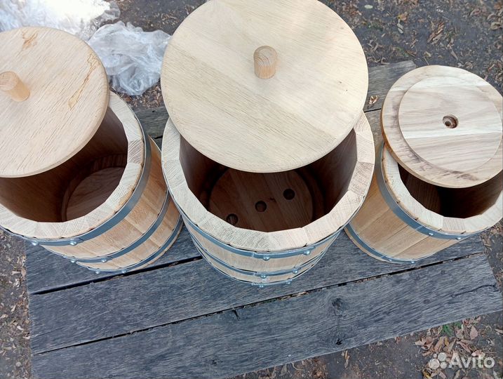 Бочки и кадки дубовые