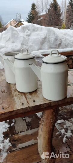 Кофейник эмалированный СССР