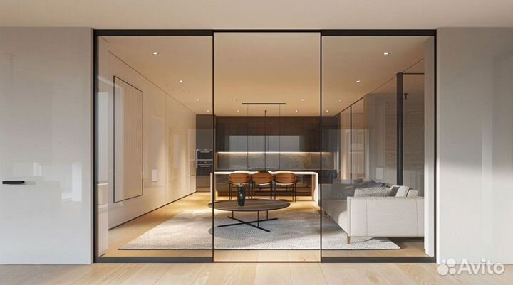 Стеклянная дверь в офис