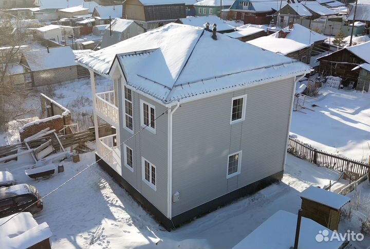 Каркасный дом 103 м.кв. фасад под ключ 34-504