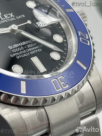 Часы rolex submariner smurf 41 mm