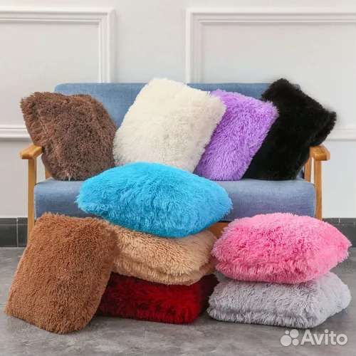 Подушка Шиншилла травка 50 см