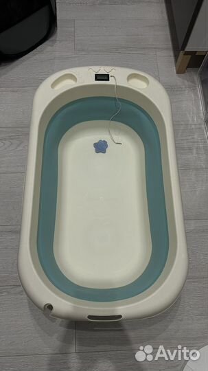 Ванночка для купания складная с термометром