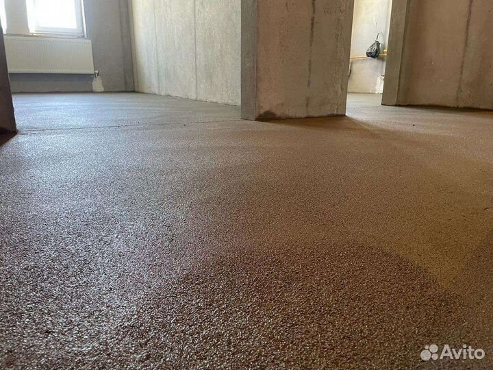 Полусухая стяжка пола автоматизированным