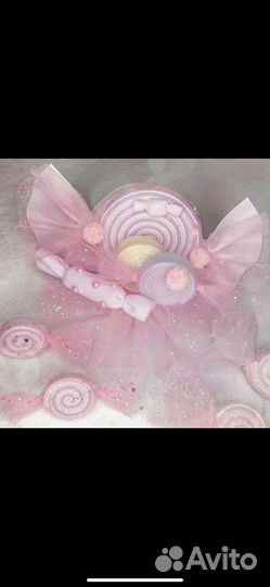 Заколка, конфетка, ручная работа