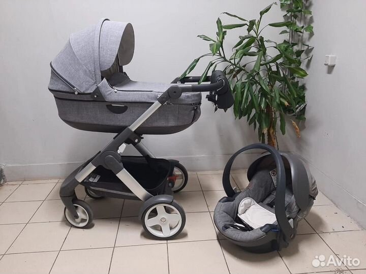 Коляска люлька Stokke и авто люлька