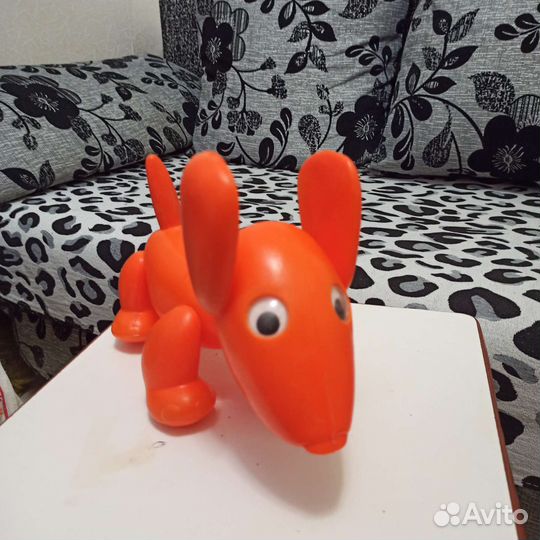 Игрушки ссср. Собака дутыш