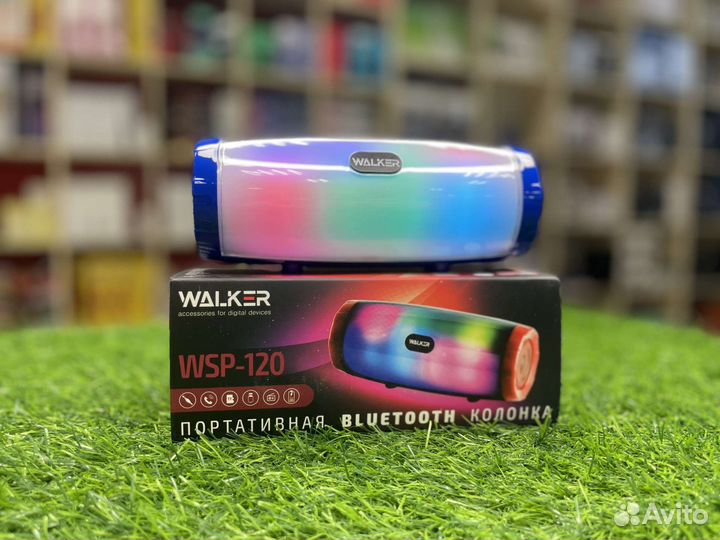 Портативная колонка walker с подсветкой