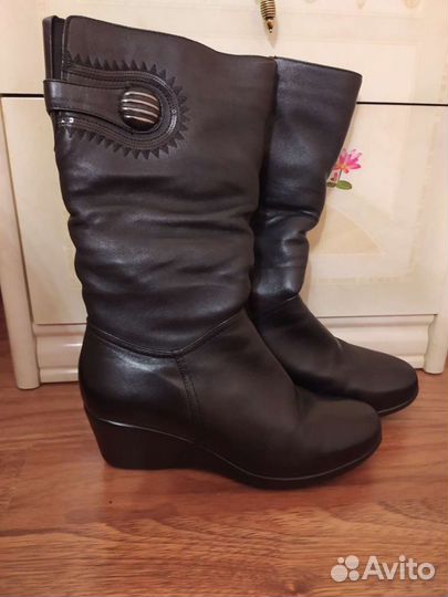 Сапоги кожаные