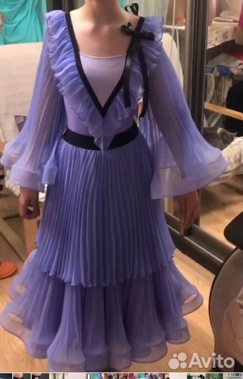 Платье для бальных танцев стандарт Юниоры1