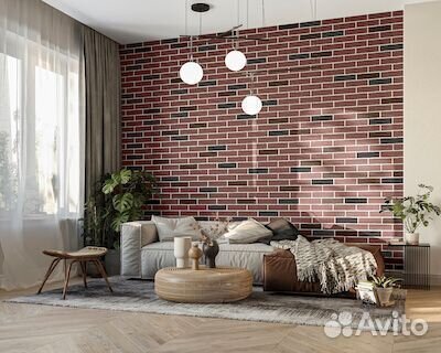 Гибкий кирпич, декоративное покрытие амк, микс 432