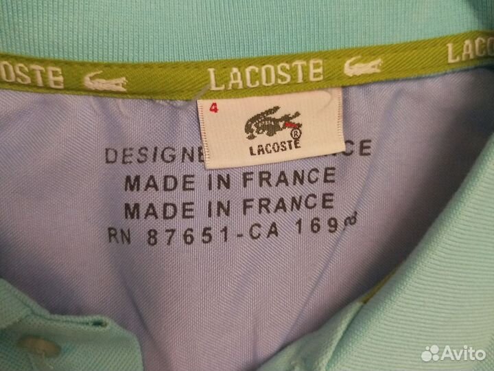 Футболка поло lacoste
