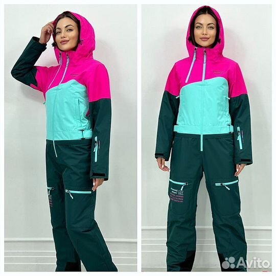 Комбинезон зимний женский, лыжный, сноубордический
