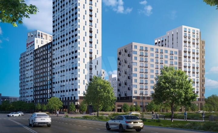 2-к. квартира, 62,8 м², 13/25 эт.