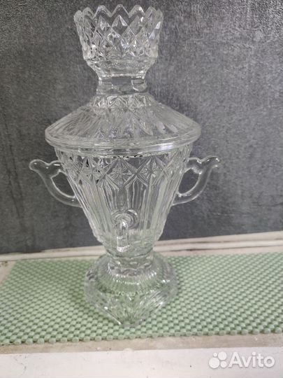 Самовар сувенирный. Хрусталь. 80 е гг