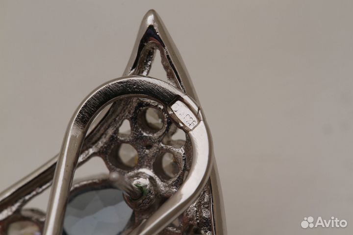 Серебрянные Серьги с Фианитами