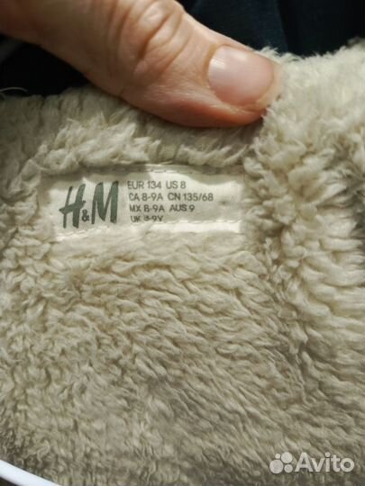 Куртка зимняя на мальчика h&m 134