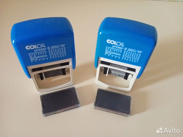 Печать/штамп бухгалтерский, 2 штуки