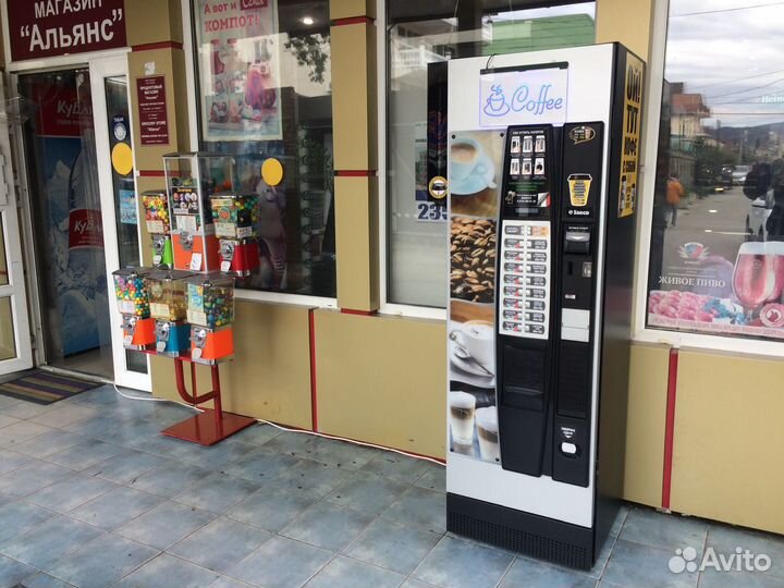 Установка кофейных торговых автоматов