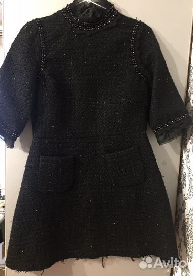 Твидовое платье 44 размера