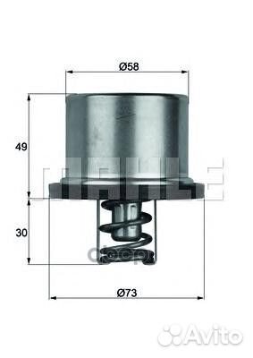 Термостат volvo/DAF 82C