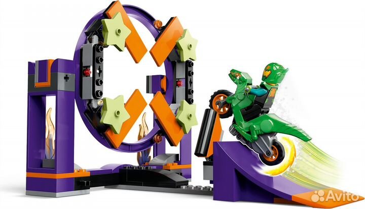 Лего 60359 Трюковой мотоцикл на рампе