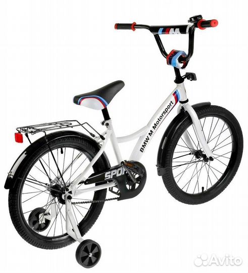 Двухколесный велосипед BMW 18 дюйм белый